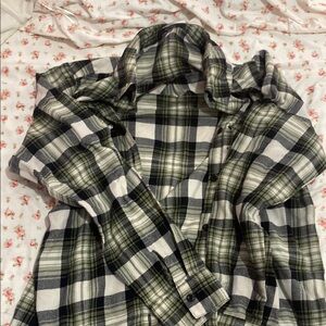 Classic Green Plaid Flannel Shirt